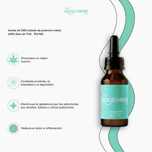 Cargar imagen en el visor de la galería, The Good Herb | Active Formula CBD Aislado 750 mg | 30 ml