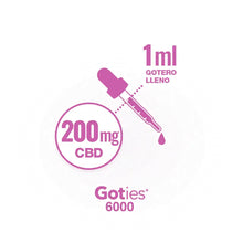 Cargar imagen en el visor de la galería, CBDBIES | Goties CBD Aislado 6000mg | 30ml
