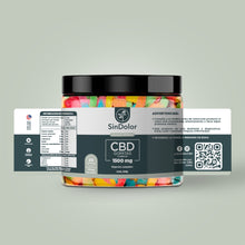 Cargar imagen en el visor de la galería, Sin Dolor CBD | Gomitas de CBD Lombrices Aciditas Full Spectrum | 750mg - 1500mg