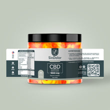 Cargar imagen en el visor de la galería, Sin Dolor CBD | Gomitas de CBD Aros de Durazno Full Spectrum | 750mg - 1500mg