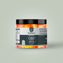 Cargar imagen en el visor de la galería, Sin Dolor CBD | Gomitas de CBD Aros de Durazno Full Spectrum | 750mg - 1500mg