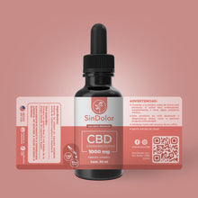 Cargar imagen en el visor de la galería, Sin Dolor CBD | Gotero CBD Full Spectrum con aceite de semilla de cáñamo | 1000mg | 30ml