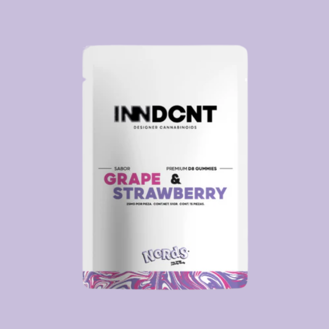 INNDCNT | Gomitas NERDS Delta 8 THC | 25 mg/pza | 5 ó 15 piezas