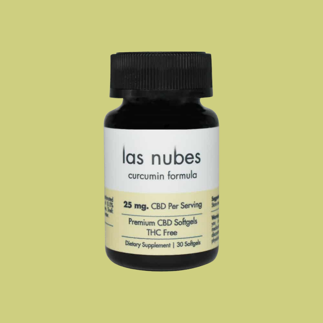 Las Nubes CBD | Cápsulas Blandas CBD + Cúrcuma | 25 mg